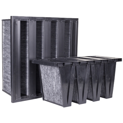 Filters activated carbon v compact filter